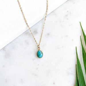 Turquoise Sweetheart | Gold Filled Necklace